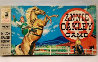 Vintage 1950s Annie Oakley Wild West Board Game 4310 By Milton Bradley U.  S.  A.
