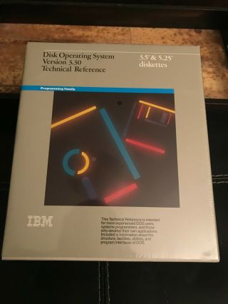 Ibm Dos Disk Operating System Version 3.  30 Dos Technical Reference 3.  5 " 5.  25 "