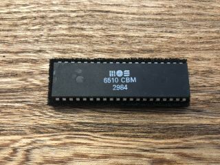 C64 6510 Chip Cpu Chip For Commodore 64 Mos 6510,  1984 / Hong Kong