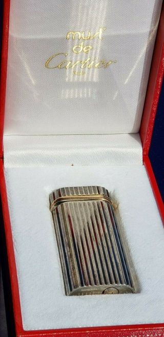 Vintage Cartier Paris Lighter Tobacco Cigarette Pipe
