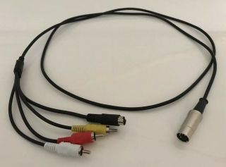 Atari 800/xl/xe And Commodore C64 C128 (5 Pin Din) Composite/s - Video Video Cable