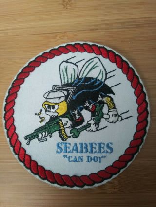Rare Vintage Us Navy Seabees Can Do Patch