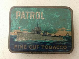 Vintage Tobacco Tin Patrol Dudgeon & Arnell Melbourne Australia Military Ww1 Ww2