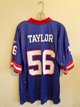 Reebok Nfl York Giants Lawrence Taylor 56 Vintage Throwback Jersey Mens L