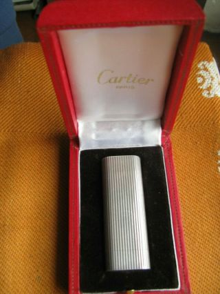 Vintage Cartier Silver Plated 30 Microns Lighter