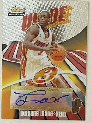 2003 - 04 Topps Finest Dwayne Wade Rookie Auto 805/999