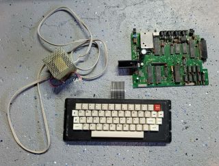 Tandy Color Computer 2 64k Motherboard,  Keyboard,  Power Supply Parts