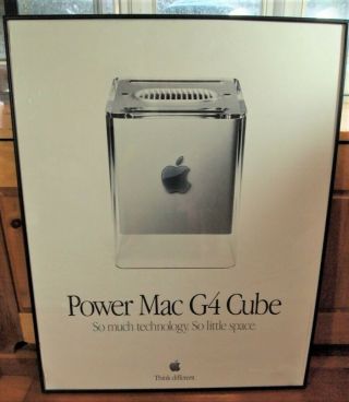 Vintage 2000 Apple Power Mac G4 Cube Poster So Much Technology So Little Space