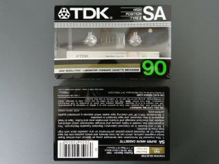 2 Vintage Tdk Sa90 High Position Type Ii Cassette Packs Nos