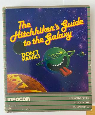 Hitchhiker’s Guide To The Galaxy Infocom Apple Ii/iie Computer Game Complete