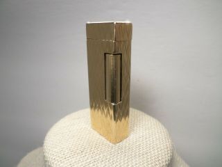 Vintage Diamond Cut Dunhill Lighter 14k Solid Gold Outer Jacket (rare)
