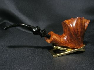 BEN WADE Royal Grain exquisite straight grain freehand pipe by PREBEN HOLM 1970s 4