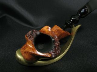 BEN WADE Royal Grain exquisite straight grain freehand pipe by PREBEN HOLM 1970s 6