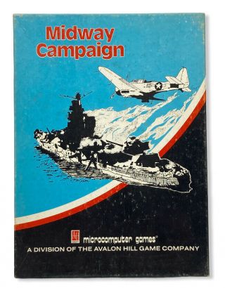 Midway Campaign By Avalon Hill,  Atari 400/800,  Trs - 80,  Apple Ii Military Game