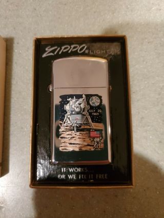 VERY RARE ZIPPO LIGHTER 1969 Moon Landing Lander Town and Country 4