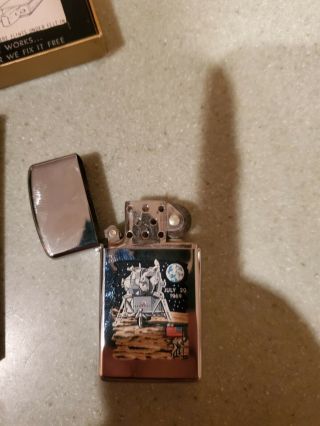 VERY RARE ZIPPO LIGHTER 1969 Moon Landing Lander Town and Country 5