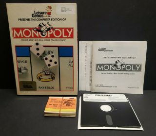 Monopoly (commodore 64/128) C64 Complete Big Box
