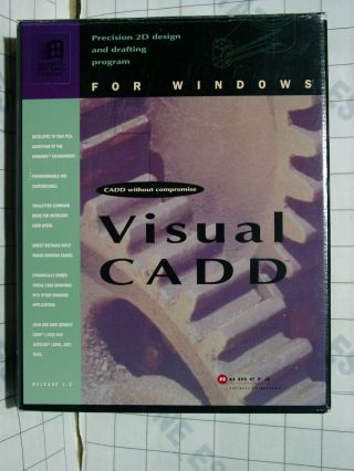 Visual Cadd Old Dos Windows Pc Software Manuals & Floppy Disks Version 1