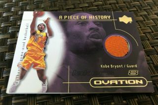 2000 Upper Deck Ovation Kobe Bryant Piece Of History Game Ball Card Rare C