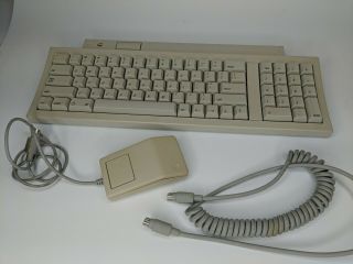 Vintage Apple Keyboard Ii & Mouse M0487,  G5431 For Macintosh Classic Read