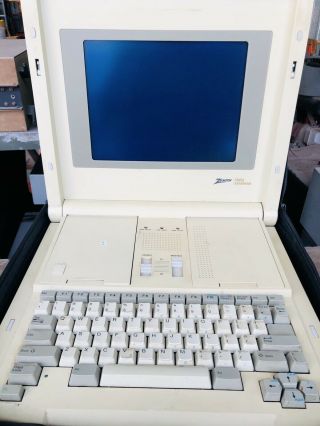 Vintage Zenith Data Systems Laptop Computer With Case 4