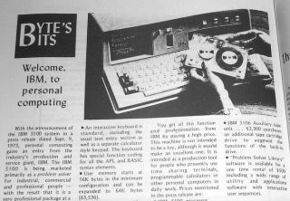 1993 Best of BYTE 128K Macintosh Apple II Altair 8800 IBM 5150 TI - 59 Windows 1.  0 3