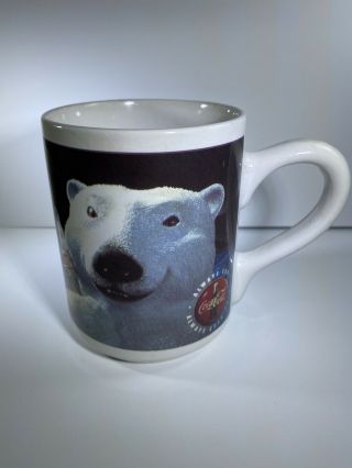 Vintage 1996 Gibson Polar Bear Coca - Cola Coffee Mug Tea Cup Part Of Set