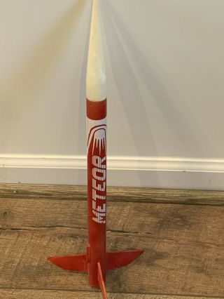 Vintage Estes Meteor 1370 Flying Model Rocket From 1981,  Rare,  Fully Built