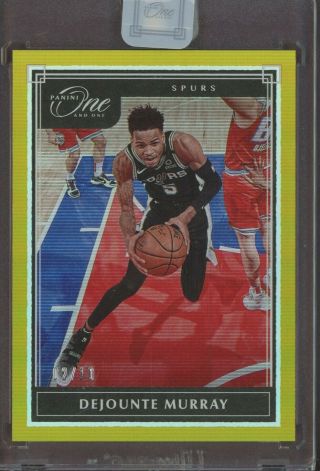 2019 - 20 Panini One And One Gold Dejounte Murray San Antonio Spurs 2/10