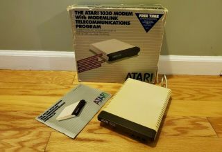 Atari 1030 Modem -,  For Atari 800 Or Atari 800xl Computer