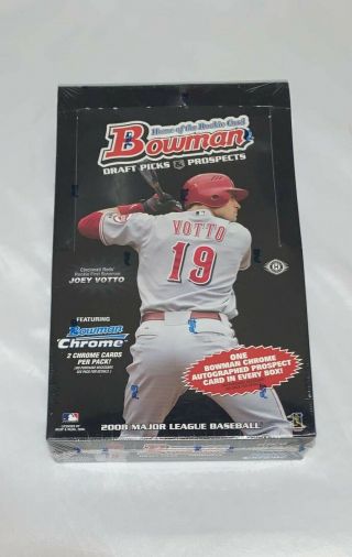 2008 Bowman Draft Picks And Prospects Factory Baseball Card Hobby Box