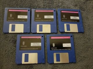 Professional Page Gold Disk 5 Floppy Software Kit For The Amiga