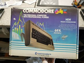 Vintage Commodore 64 Computer Game System - Box Only