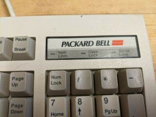 Vintage Packard Bell 5139 PS/2 101 - key keyboard,  E5XKBM111,  METAL BOTTOM 2