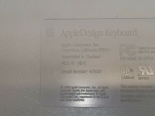 Vintage Apple Keyboard M2980 and Apple Dekstop Bus Mouse II M2706 3