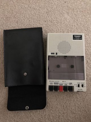 Vintage Tandy Computer Cassette Recorder Ccr - 82 With Case