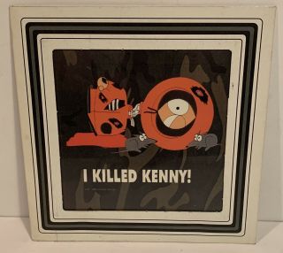 South Park I Killed Kenny Vintage Glass Picture Fair Prize/carnival Souvenir