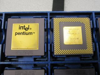 Intel A80502 - 90,  Pentium 90,  Sx957,  Vintage Cpu,  Gold