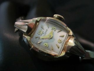Vintage 1954 Ladies Bulova Watch - 17 Jewels - 10k Rolled Gold -
