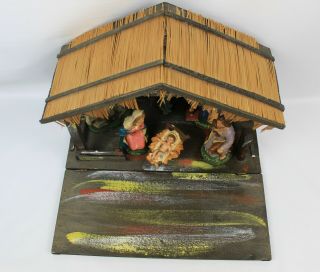 Vintage Noel Decorations 7 Piece Nativity Set Made In Italy Christmas