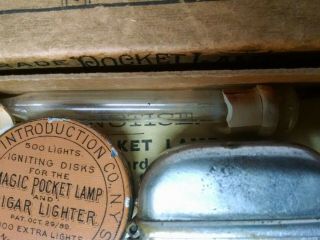 CIGAR MAGIC POCKET LAMP & CIGAR LIGHTER COMPLETE SET RARE GOLDENHILL3898 4 MORE 4