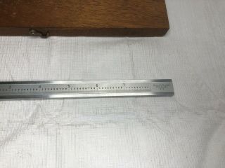 VINTAGE BROWN & SHARPE 571 VERNIER CALIPERS 7” WITH WOOD BOX MACHINISTS 3