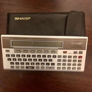Vintage Sharp Pc - 1500 Pocket Computer Electronic Calculator And
