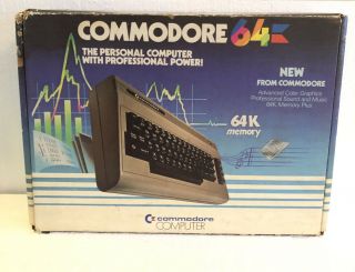 Vintage Commodore 64 Personal Computer Box Only No System