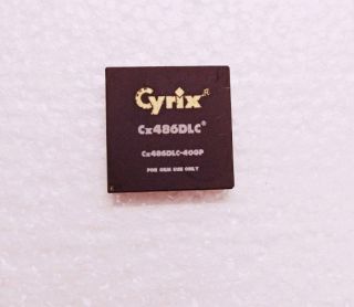 Cyrix Cx486dlc - 40gp 40mhz Cpu Vintage Rare Collectible Gold Pin