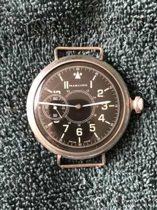 Marconi By Rolex Mens Watch Pocket to Pilot Watch Conversion Circa WW1 3