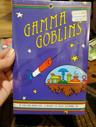 Vintage Apple Ii Software Game Gamma Goblins Sirius