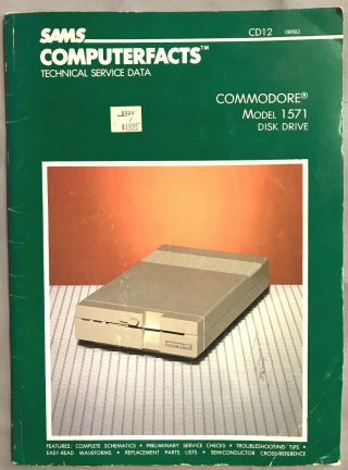 Commodore 1571 Disk Drive Technical Service Data/schematics/photos Sams