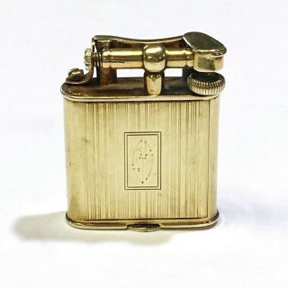 Vintage 14k Solid Gold Dunhill Sylphide Lift - Arm Lighter Circa 1927,
