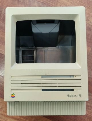 Vintage Apple Mac Macintosh Se Desktop Shell Case Plastics Enclosure W/speaker